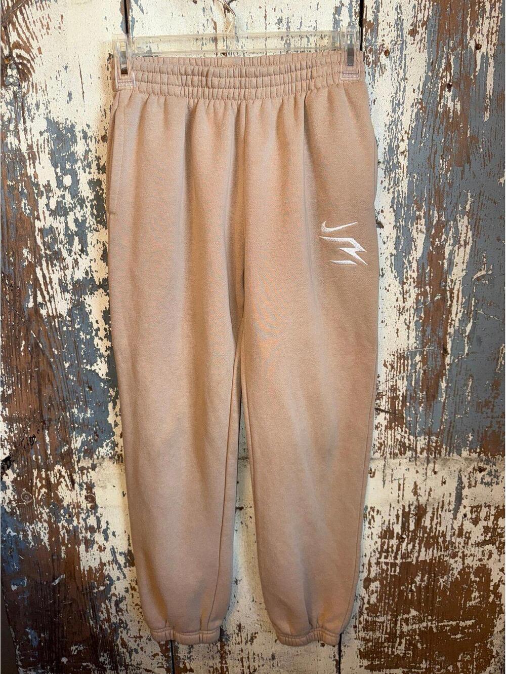Nike 3Brand by Russell Wilson Joggers boys size Large tan